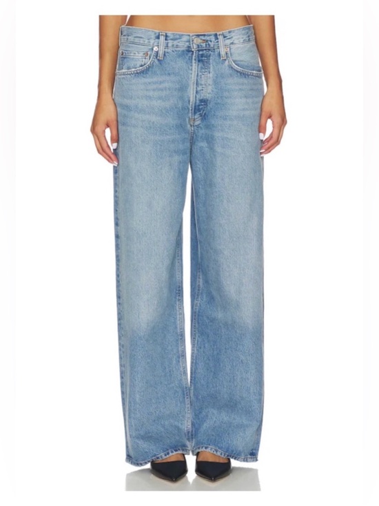 Agolde Denim - Agolde Light Wash Wide Leg Jeans
